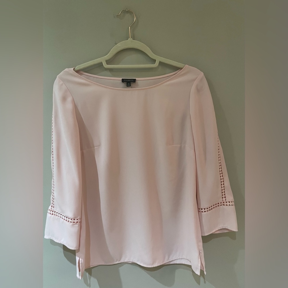 Ballet Pink Flowy Talbots Blouse